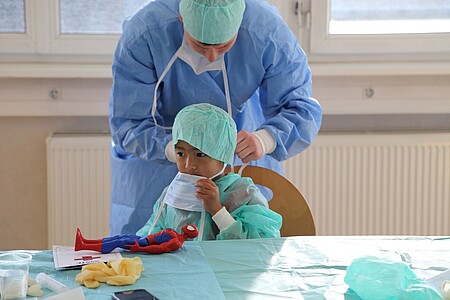 Onze classes participent cette année à l’Hôpital des nounours. Photo © Catherine Schröder - Unistra