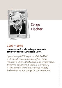 Serge Fischer (1907-1976), conservateur à la Bibliothèque nationale et universitaire de Strasbourg (BNUS)