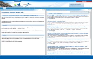 Page d'accueil de l'ENT : http ://ent.unistra.fr