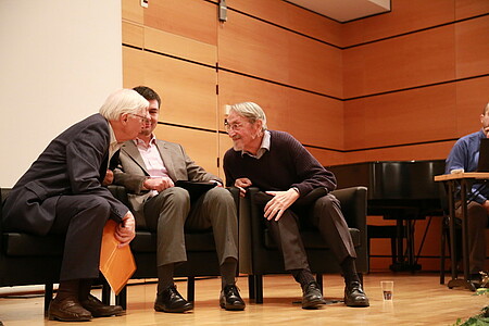 Jean-Marie Lehn, Marco Cechini et Martin Karplus