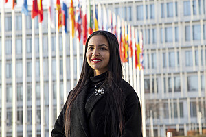 Imane Lannani, 22 ans, se destine à une  carrière dans la diplomatie.
