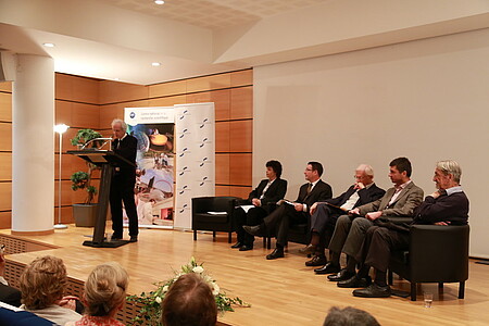 Alain Beretz à l’ouverture de la cérémonie en l’honneur de Martin Karplus
