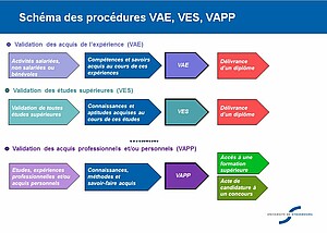Schéma des procédures VAE, VES et VAPP