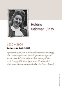 Hélène Geismar-Sinay (1920-2004), docteure en droit