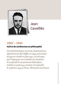 Jean Cavaillès (1903-1944), maître de conférence en philosophie