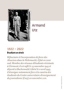 Armand Utz (1922-2022), étudiant en droit
