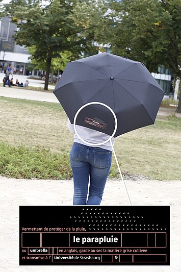 Parapluie pliant (12,50 € HT / 15,00 € TTC)