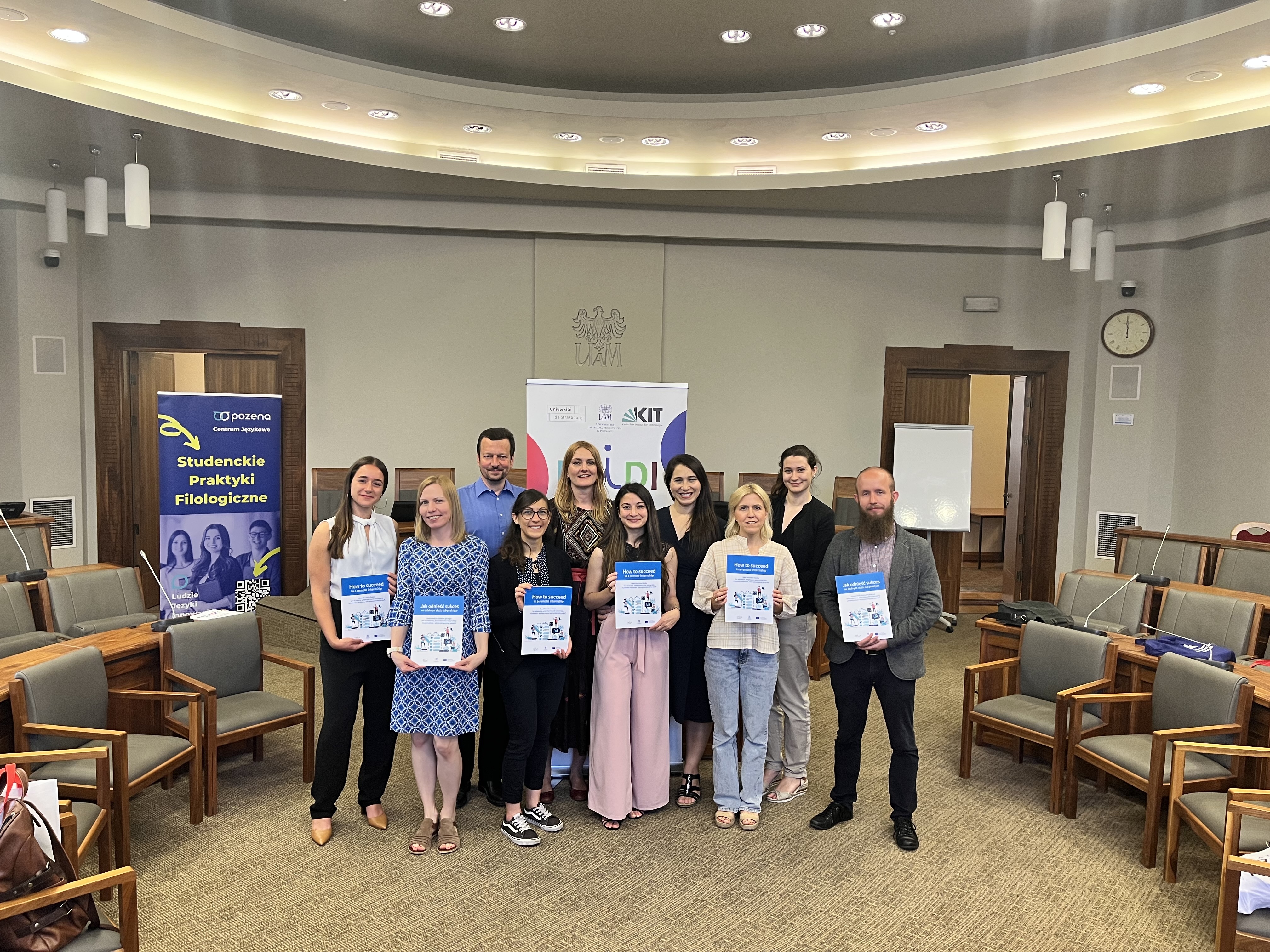 Les partenaires européens d’Epidi lors d'une réunion transnationale à l’Adam Mickiewicz University à Poznan