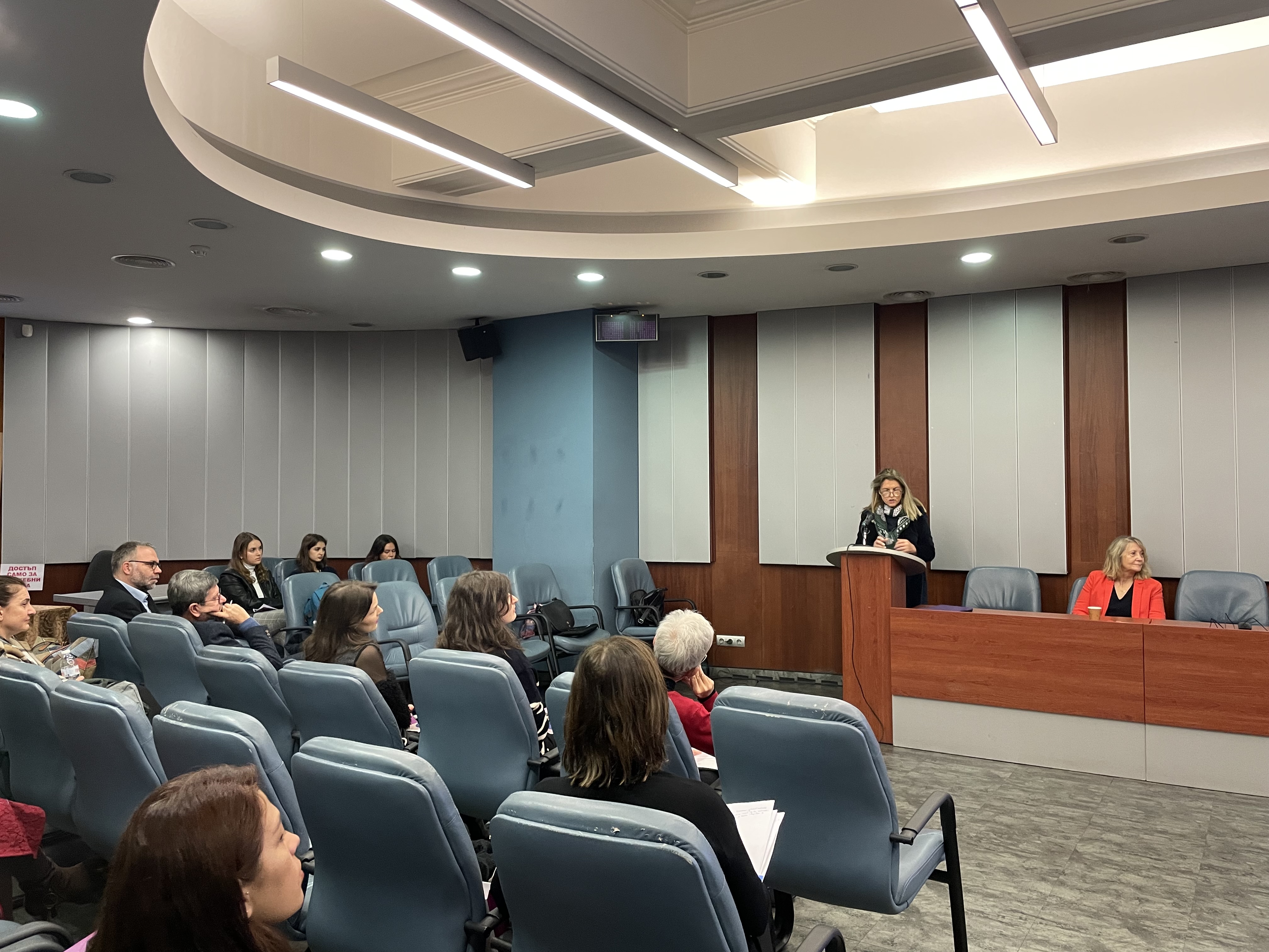 Intervention d'Irini Tsamadou-Jacoberger lors du rassemblement Anime de 2023 à Sofia, en Bulgarie