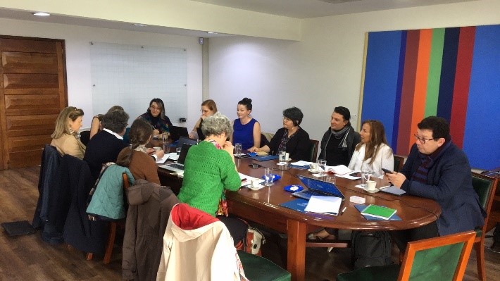 Réunion lors de la visite en Colombie d'avril 2023