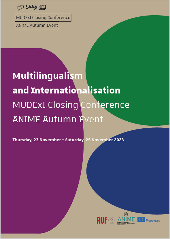 Couverture du programme de l'évènement Anime du 23 au 25 novrembre 2023