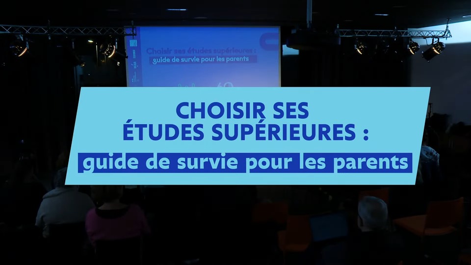 Capture d'écran de l'émission « Choisir ses études supérieures : guide de survie des parents »