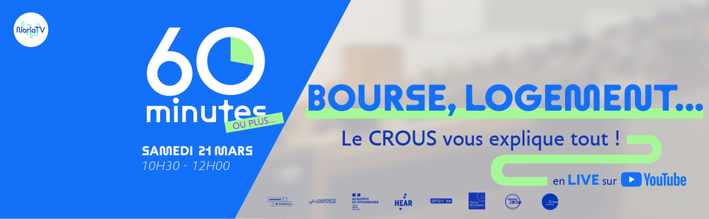 Visuel de la conférence - Bourse, logement...le CROUS vous explique tout !